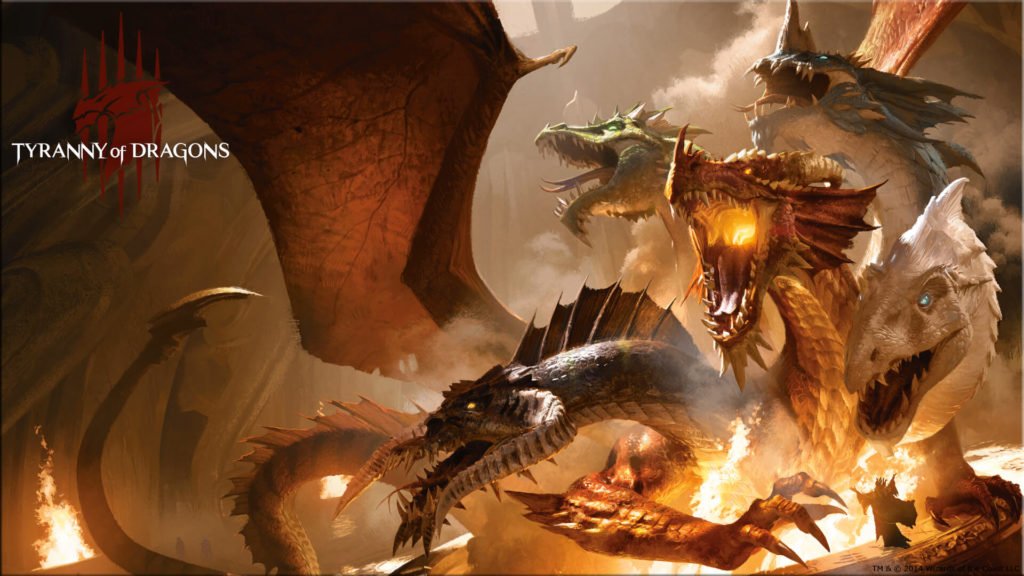 Dungeons and Dragons Concept Art Cover - Tiamat