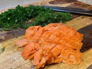 Salmon and Herbs