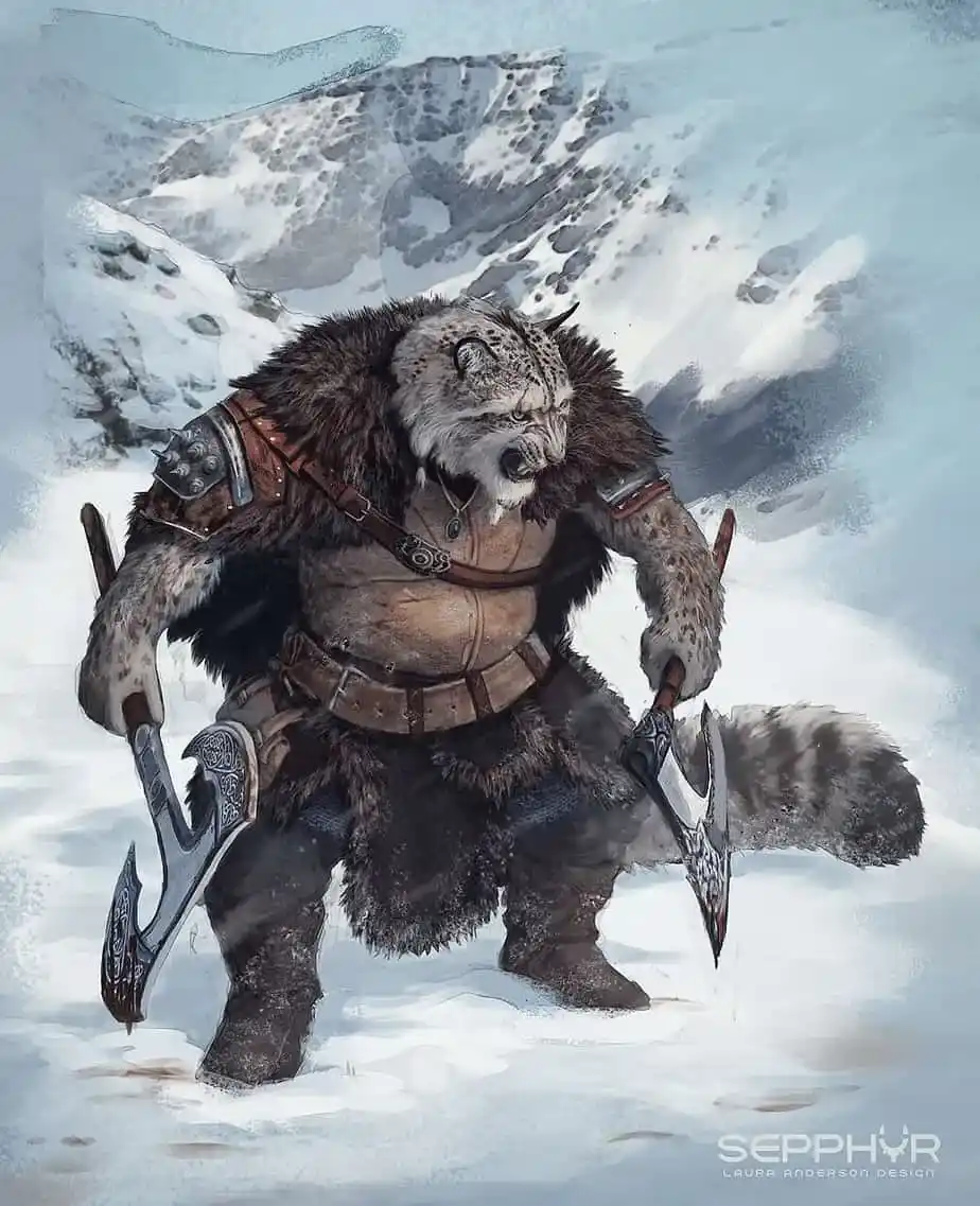Dungeons and Dragons Barbarian Race Tabaxi