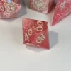 Dancing Lights - Pink Resin DnD Dice Set - Handmade - Image 3
