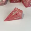 Dancing Lights - Pink Resin DnD Dice Set - Handmade - Image 7