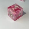 Dancing Lights - Pink Resin D6 - Handmade