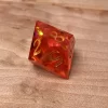 Dragon's Amber- Red Resin DnD Dice Set - Handmade - Image 4
