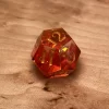Dragon's Amber- Red Resin DnD Dice Set - Handmade - Image 3