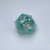 Frostbite - Blue & White DnD Dice Set - Handmade - Image 5