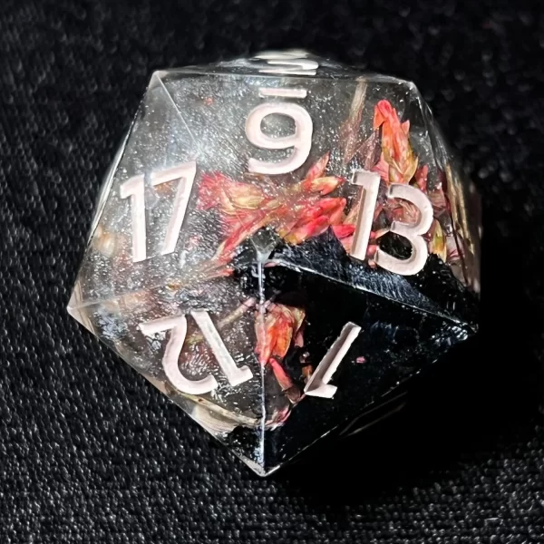 Sunken Skull - Resin DnD Chonk D20 - Handmade - Image 2