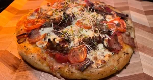 Fantasy Pizza - DnD tavern food on a cutting board